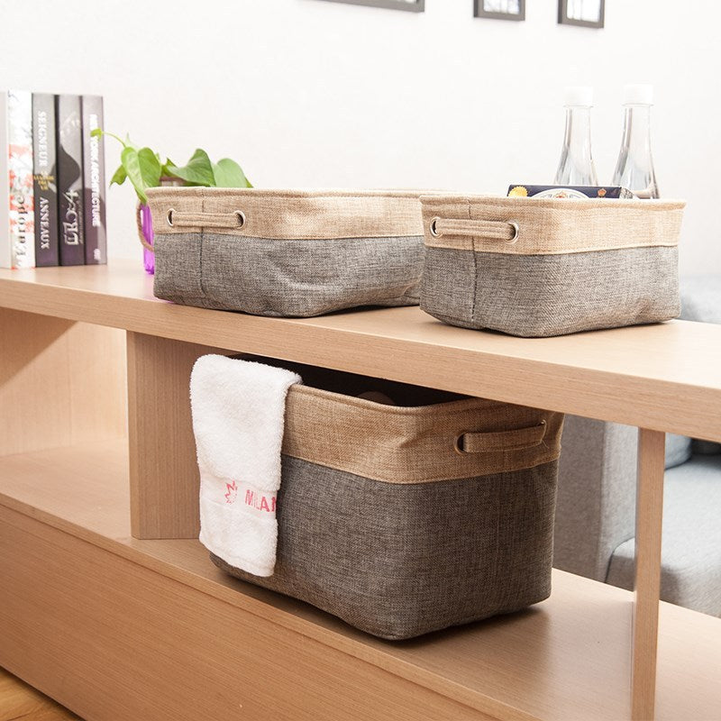 Storage Box made from Jute, for home and living room Storages & Racks foldable garden home organizer room storage table