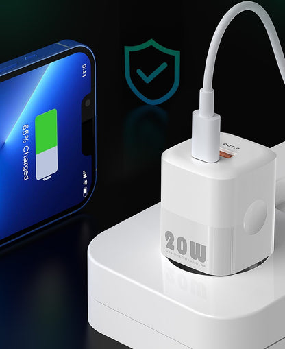 Compact 20W GaN Fast Charger - Type-C & Micro USB - PD Protocol - Available in Black & White GaN Chargers C type fast charger Gallium Nitride Char GaN GaN charger GaN chargers multi port New arrival pd fast charging USB wall charger {{ product_collections }} {{ product_description }}