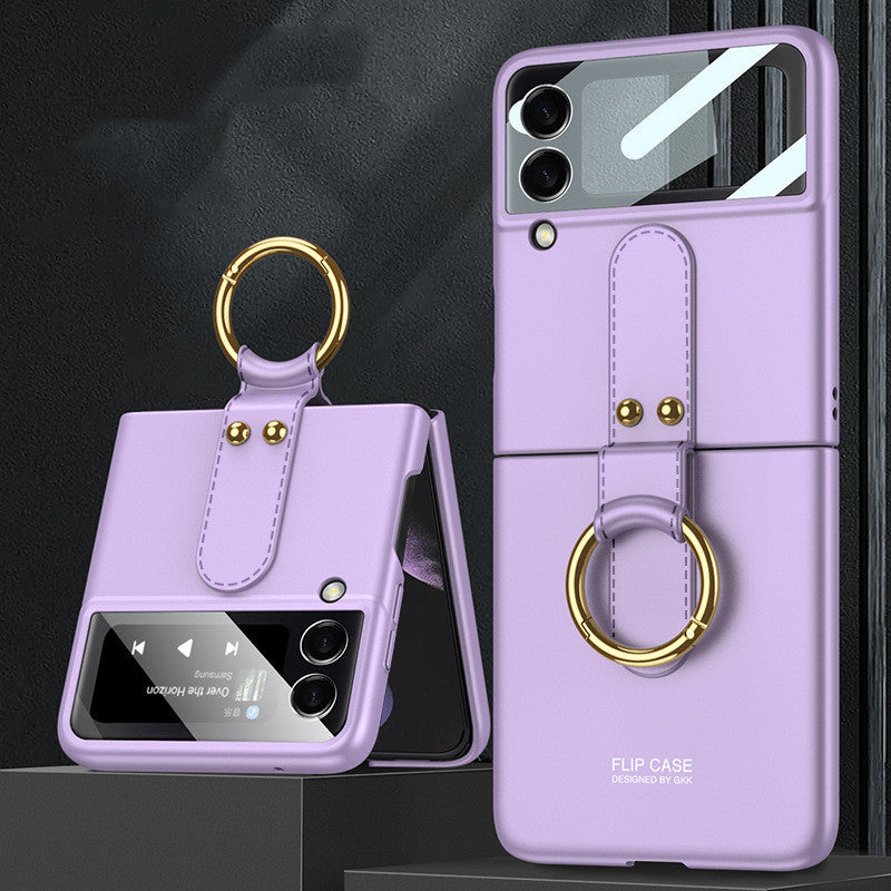 Samsung Galaxy Z Flip3 Phone Case Ring Purple SM GalaxyZFlip3 Mobile Phone Cover & Protectors case cover electronics flip mmobile phone cover mobile phone case samsung