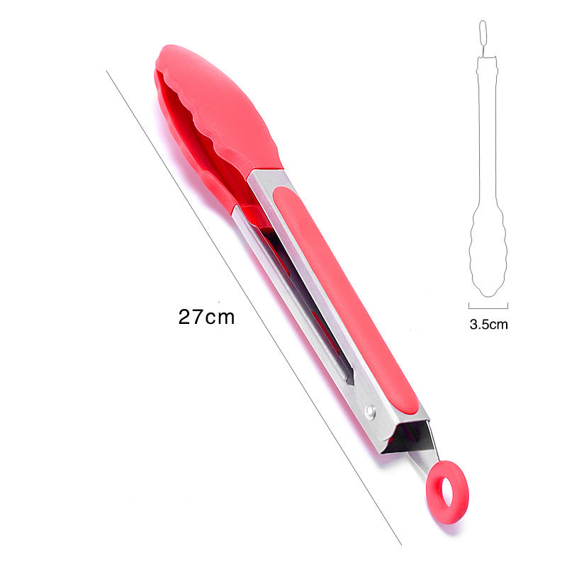 Heat Resistant Silicone Kitchen Tongs – U-Taste Non-Stick Rubber Tips, Ergonomic Locking, Stainless Steel Handle, Dishwasher Safe for Serving & Cooking Red 27cm Cooking essentials cooking kitchen kitchen gadgets kitchen must haves kitchen tools thongs {{ product_collections }} {{ product_description }}