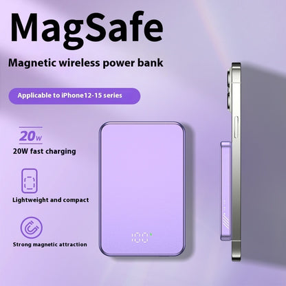 Digital Display Aluminum Alloy Lightweight Magsafe Magnetic Wireless Power Bank Purple Power banks fast charger fast charging iphone magnetic magsafe New arrival power bank {{ product_collections }} {{ product_description }}