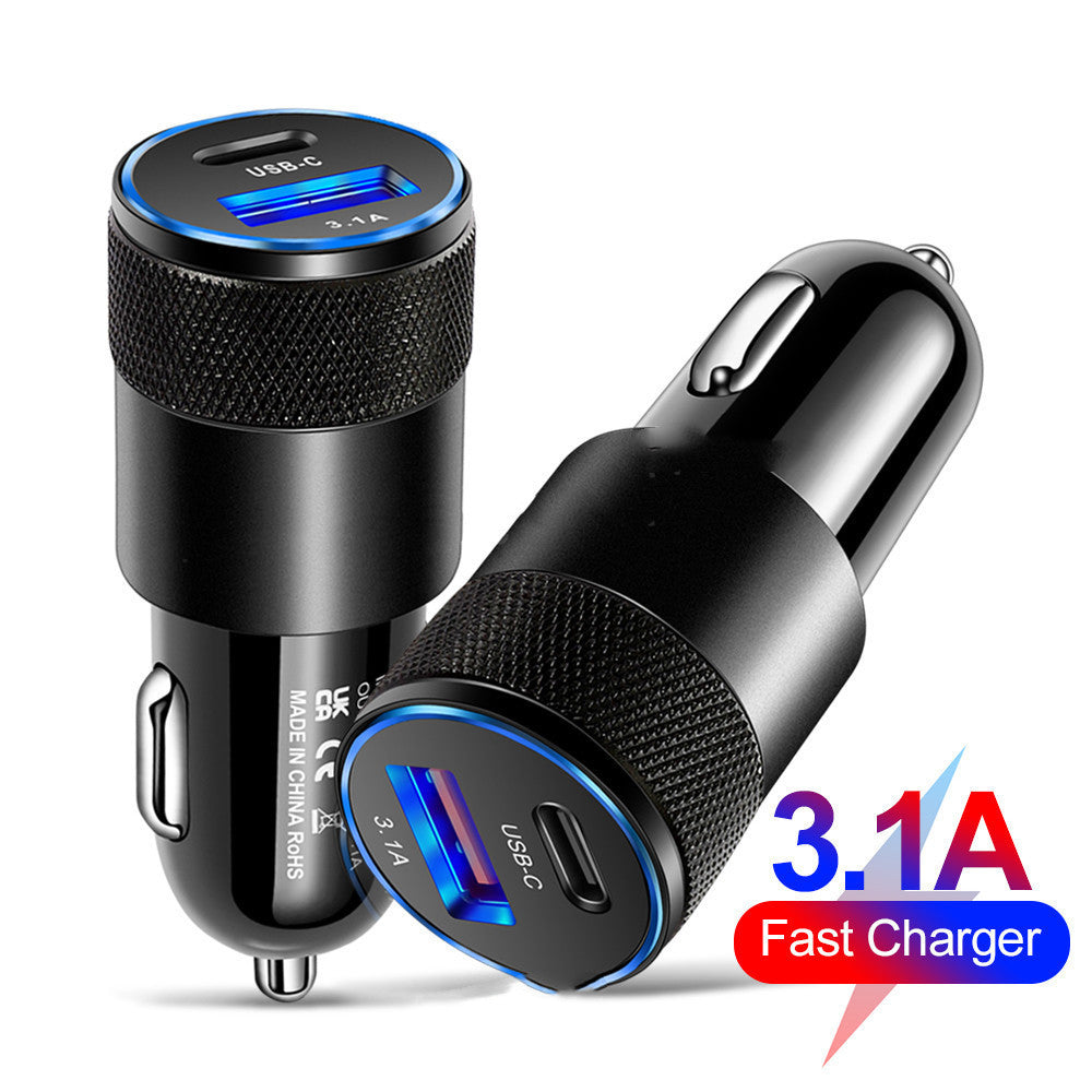 Fast Charging Aluminum Alloy Mobile Phone Car Charger - Dual Ports Mobile chargers for cars Aluminum Alloy Charger Car Charger Compact Car Charger Durable Car Charger Fast Charging Car Charger mobile phone charger {{ product_collections }} {{ product_description }}