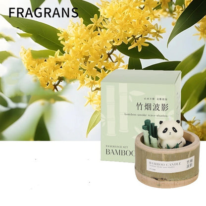 Bamboo Smoke Shadow Aromatherapy Candle Gift Box Osmanthus Candles candles decor fragrance candles home