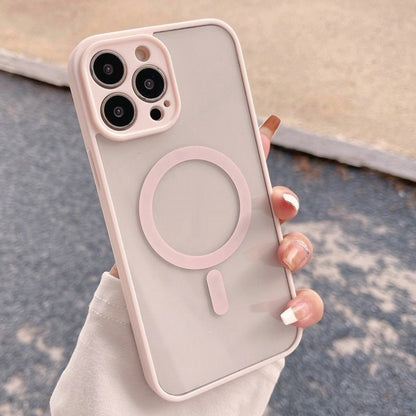 Magnetic Phone Case Transparent Frosted Protective Cover Pink 0 iPhone iPhone case magnetic Phone Case transparent wireless {{ product_collections }} {{ product_description }}