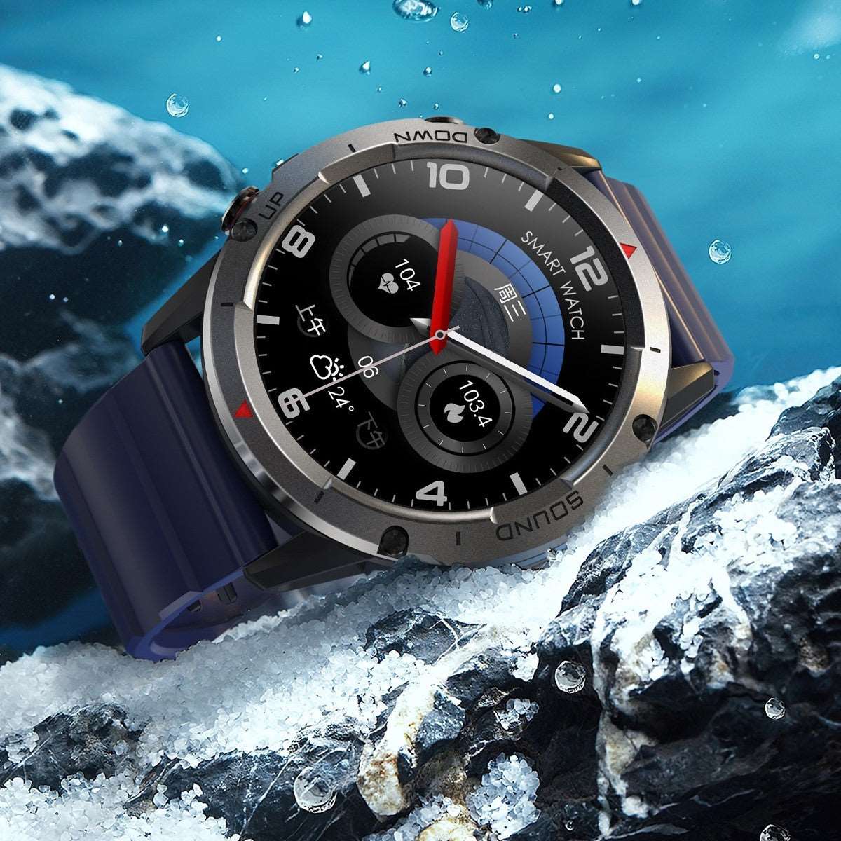 Smart Silicone Watch Bluetooth Calling Smart Watches blood pressure electronics heart rate monitoring smart watch steps tracking touch screen