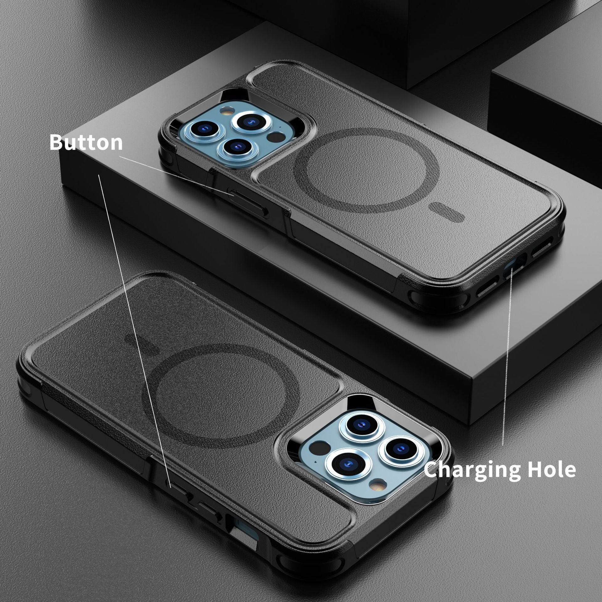 Shatterproof Magnetic Phone Case | New | Ultimate Protection iPhone cases iPhone case lens protection lens protector lens protectors magnetic magsafe new arrival phone case stand stylish Stylish iPhone Case {{ product_collections }} {{ product_description }}