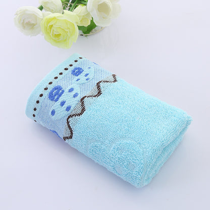 Cotton face towel Blue 73x33cm Towels bath towel Bedding and towels best drying bath towel cotton towels Home towels