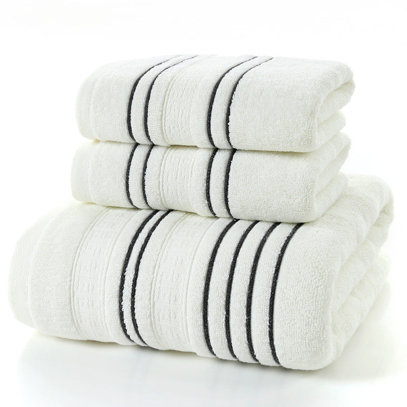 Household Pure Cotton Towel Towel Bath Towel White CM Towels bath towel Bedding and towels best drying bath towel cotton towels Home towels