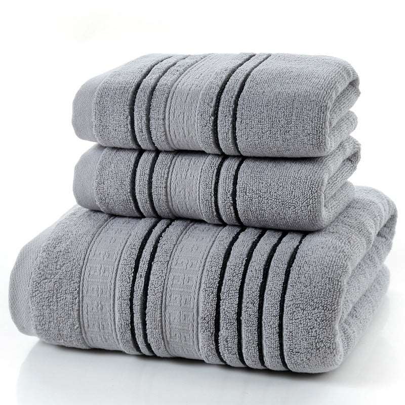 Household Pure Cotton Towel Towel Bath Towel Gray CM Towels bath towel Bedding and towels best drying bath towel cotton towels Home towels