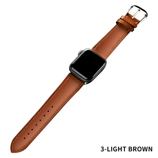 Elevate Your Style with Our Brown Leather Band for Apple Watch Apple Watch Bands apple watch apple watch band apple watch band and case apple watch strap leather leather band {{ product_collections }} {{ product_description }}