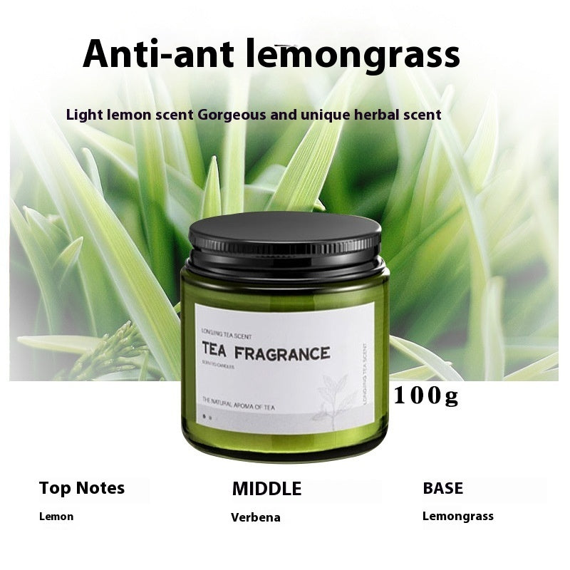 Home Indoor Soy Wax Fragrance Candle Cup Mosquito Proof Lemongrass Candles candles decor home scented candles