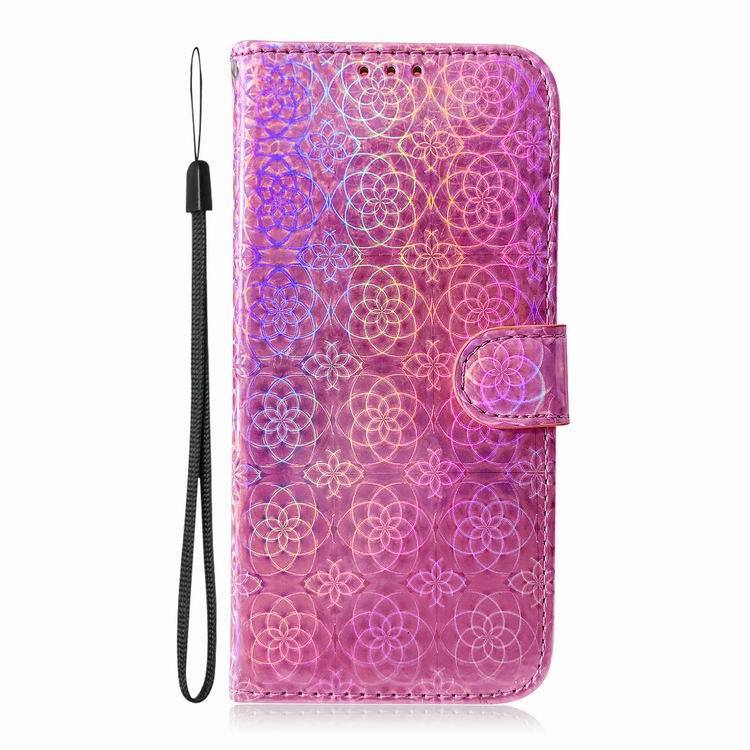 Holographic Phone Wallet For Samsung Pink Mobile Phone Cover & Protectors electronics mobile phone case mobile phone cover phone safety protection samsung