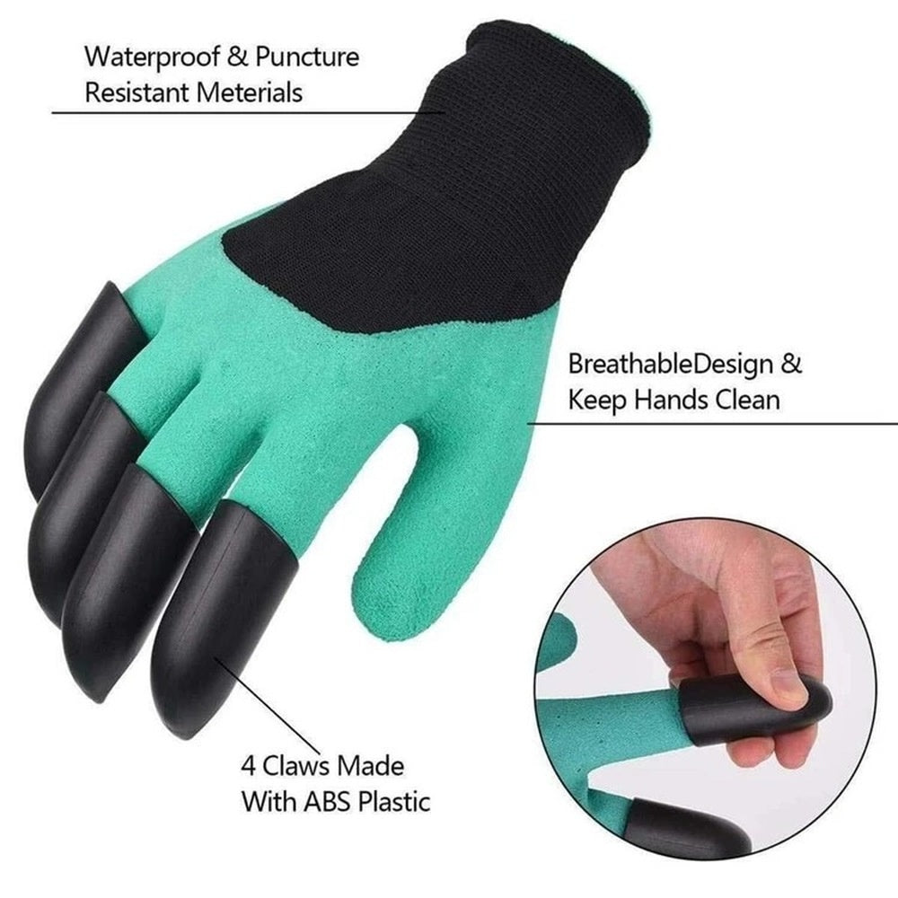 Garden Gloves With Claws Waterproof Garden Gloves For Digging Planting Breathable Gardening Gloves For Yard Work Garden Tools garden garden tools gloves for garden home