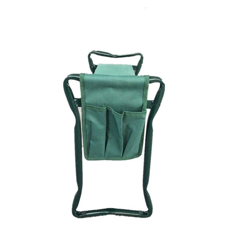 Foldable Outdoor Lawn Bench Chair With Tool Pouch Garden Rest Chairs & Tables garden garden table home lawn lawn table