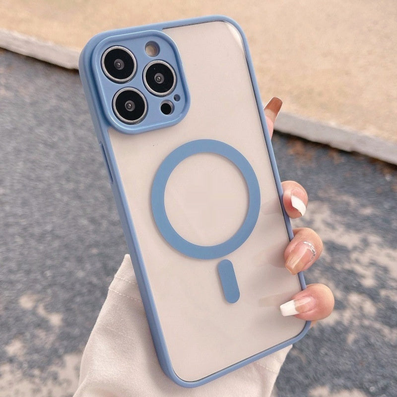 Magnetic Phone Case Transparent Frosted Protective Cover Far Peak Blue 0 iPhone iPhone case magnetic Phone Case transparent wireless {{ product_collections }} {{ product_description }}