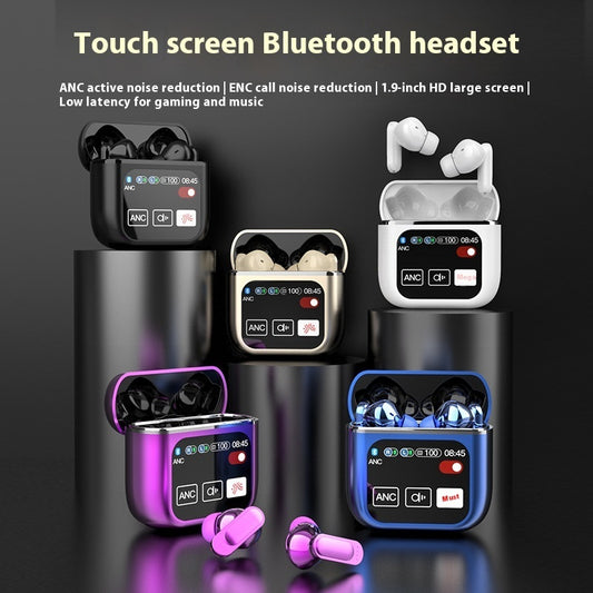 Wireless 54 Bluetooth ANC ENC Noise Reduction Headset Headphones & Earbuds audio digital screen earphones electronics headphones touch