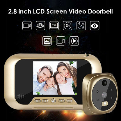 2.8 Inch Infrared Night Vision Camera Video Intelligent Electronic Peephole Visual Peephole Doorbell Doorbells Doorbell doorbell with camera doorbell with mobile connected camera doorbell with wifi connected camera home home security Intercom security Security Camera