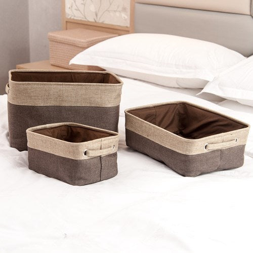 Storage Box made from Jute, for home and living room Storages & Racks foldable garden home organizer room storage table