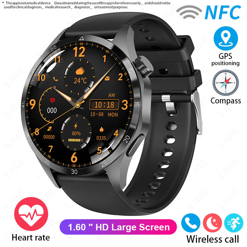 Sport Smart Watch Bluetooth Calling Waterproof Tape Black Shell Smart Watches electronics health monitoring smart watch sports tracking