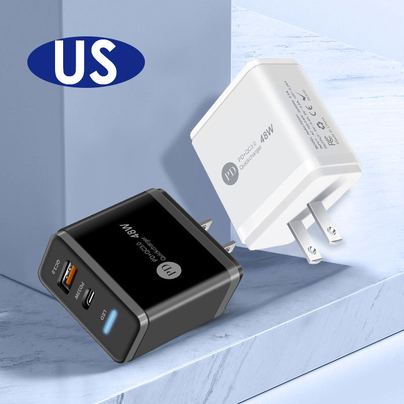 PD48W Fast Charging Mobile Phone Charger Adapters & Converters C type charger electronics electronics accessories fast charger travel adapter USD