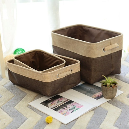 Storage Box made from Jute, for home and living room Storages & Racks foldable garden home organizer room storage table