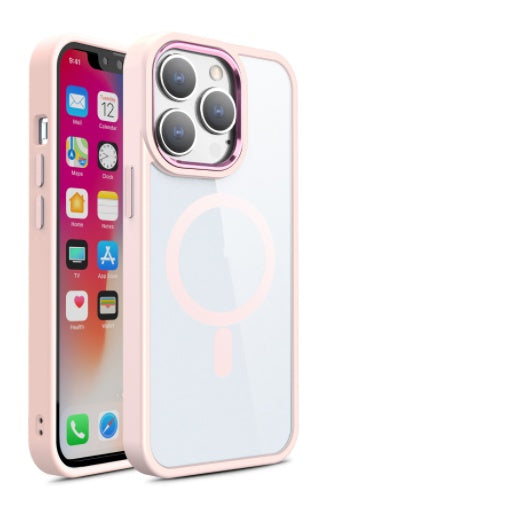 Magnetic Transparent iPhone Case | Silicone Protective Cover | Fashion & Simplicity Pink iPhone cases fall protection iPhone iPhone case lens protection lens protector lens protectors magsafe new arrival plastic PTU vibrant {{ product_collections }} {{ product_description }}