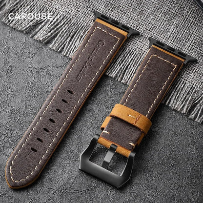 Add Personality with Our Handmade Crazy Cowhide Apple Watch Band Apple Watch Bands apple watch apple watch band apple watch strap hand made handmade new arrival nylon {{ product_collections }} {{ product_description }}