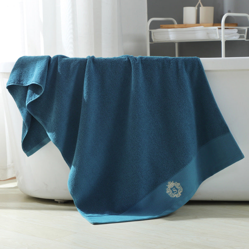 Cotton Bath Towel Embroidery Set Towel Gift Box Blue 140x70 Towels bath towel Bedding and towels best drying bath towel cotton towels Home towels