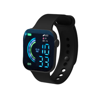 Square Large Screen Student Couple Sports Led Watch Black 22cm Smart Watches 443mm electronics smart watch sports watch