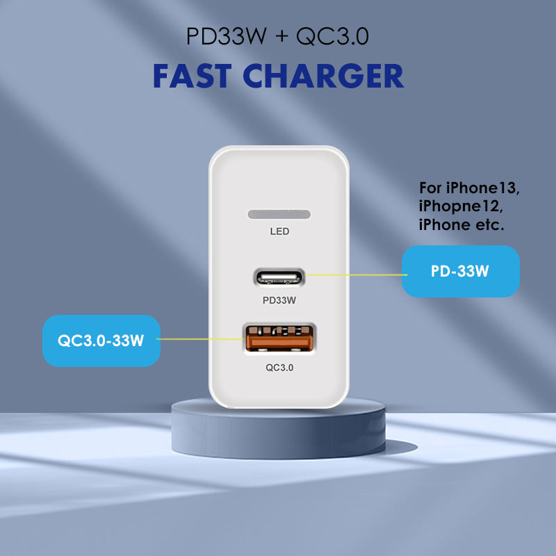 PD48W Fast Charging Mobile Phone Charger Adapters & Converters C type charger electronics electronics accessories fast charger travel adapter USD