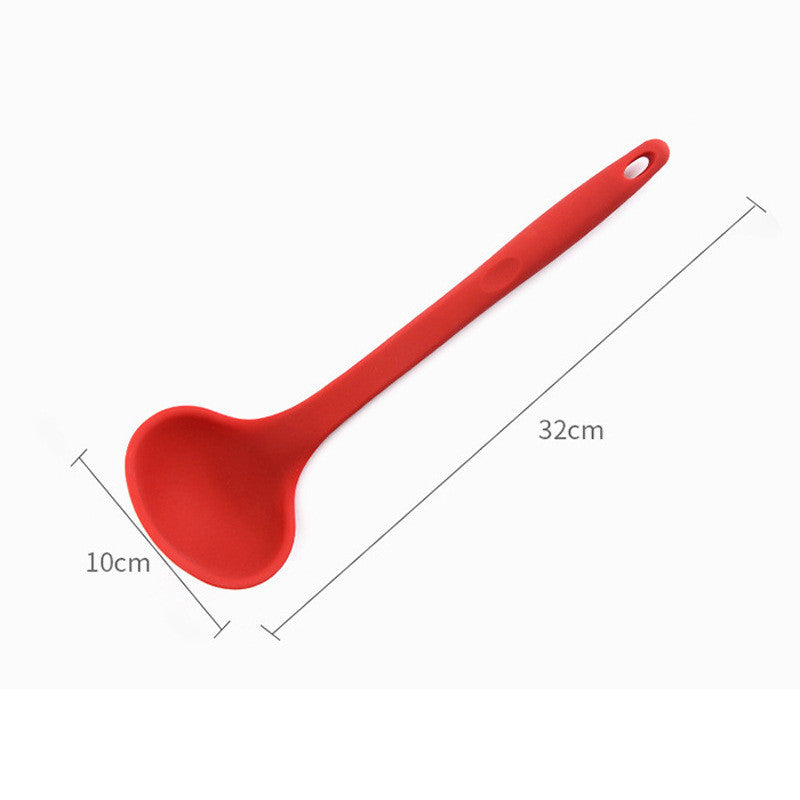 Non Stick Cookware 4piece Cooking Spoon And Shovel Tool Red Soup ladle Cookware & Bakeware cookware cookware for kitchen cookware set kitchen kitchen items kitchen utensils matchless matchless online matchlessonline silicone cookware soup ladle