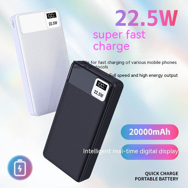 Home Fashion Simple Large Capacity Fast Charge Power Bank Power Banks 22 W electronics fast charging over charge over current portable power bank