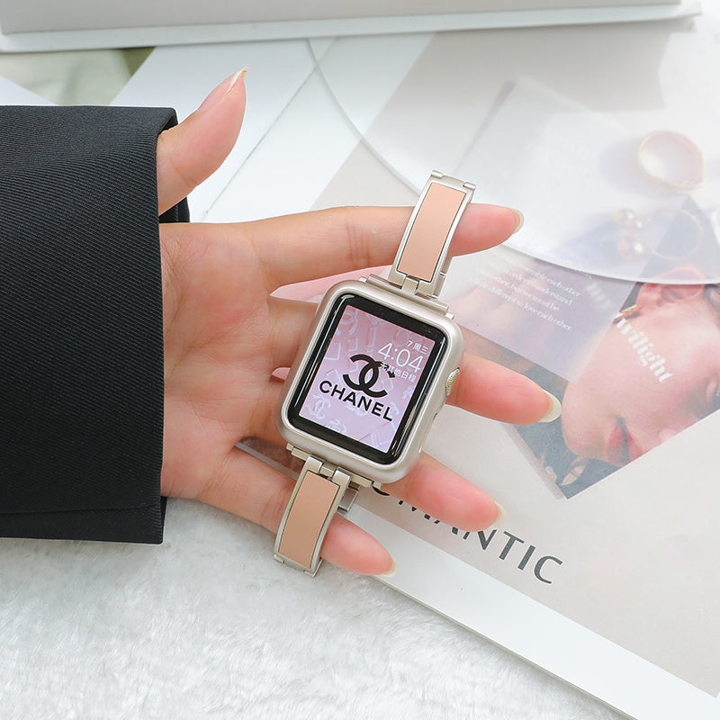 Watch Strap Female Bracelet Starlight color edgepink leat Watch Strap apple watch strap electronics smart watch smart watch strap