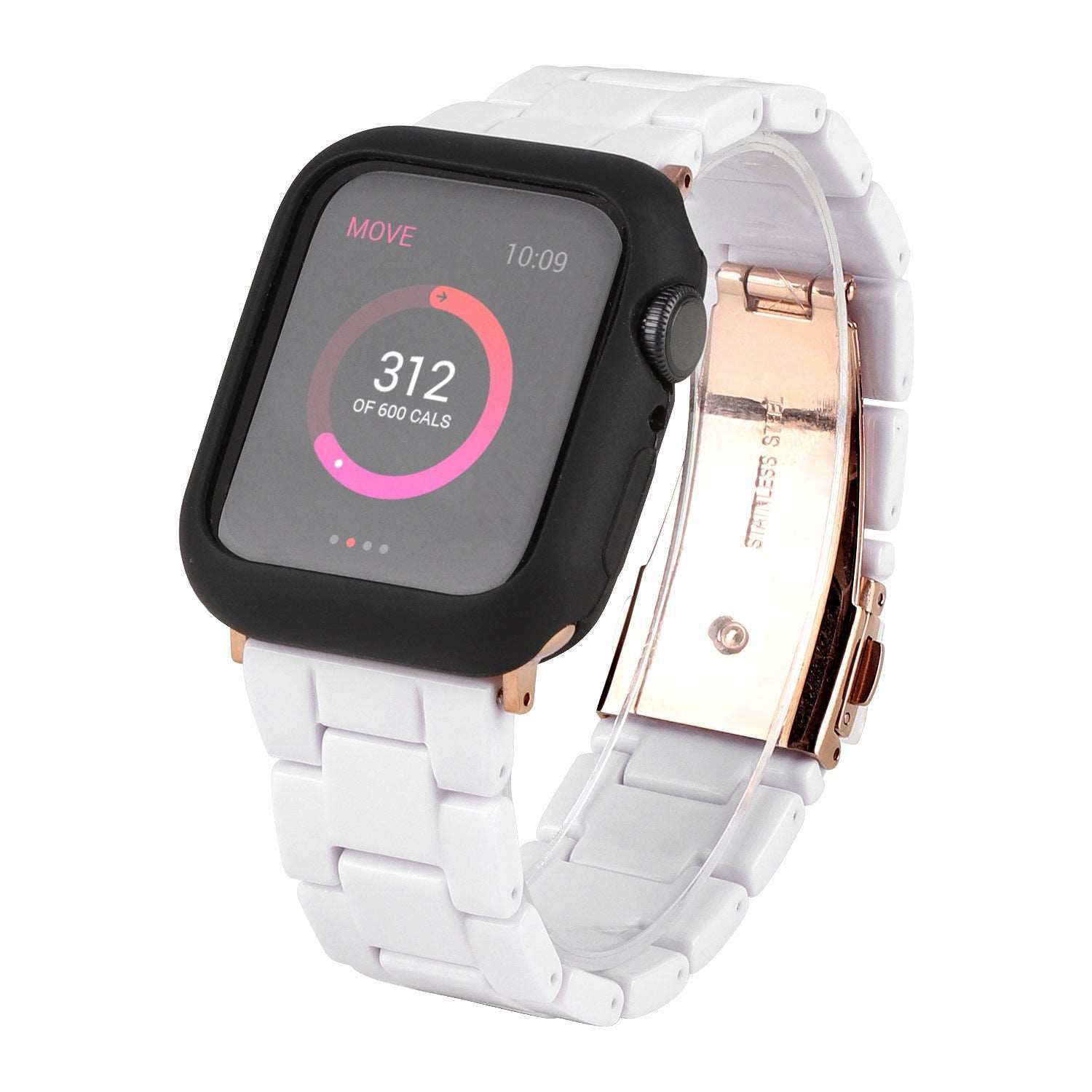 Stylish Resin Smart Watch Band And Case Pure white strap Smart Watches electronics smart watch smart watch band smart watch case smart watch cover smart watch strap