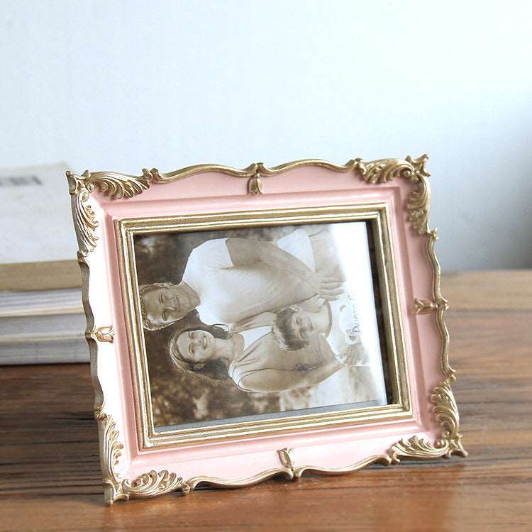 6-inch 7-inch American Photo Frame Study And Bedroom Table Resin Painted Photographic Studio Photo Frame Photo Frame Photo frames decor home photo frame