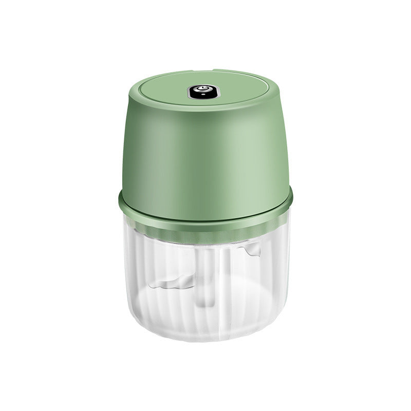 USB Rechargeable Electric Garlic Press Portable Wireless Food Chopper Mini Complementary Food Mixer Kitchen Gadgets Light Green Choppers & Slicers chopper electric garlic mincer ginger chopper kitchen vegetable chopper