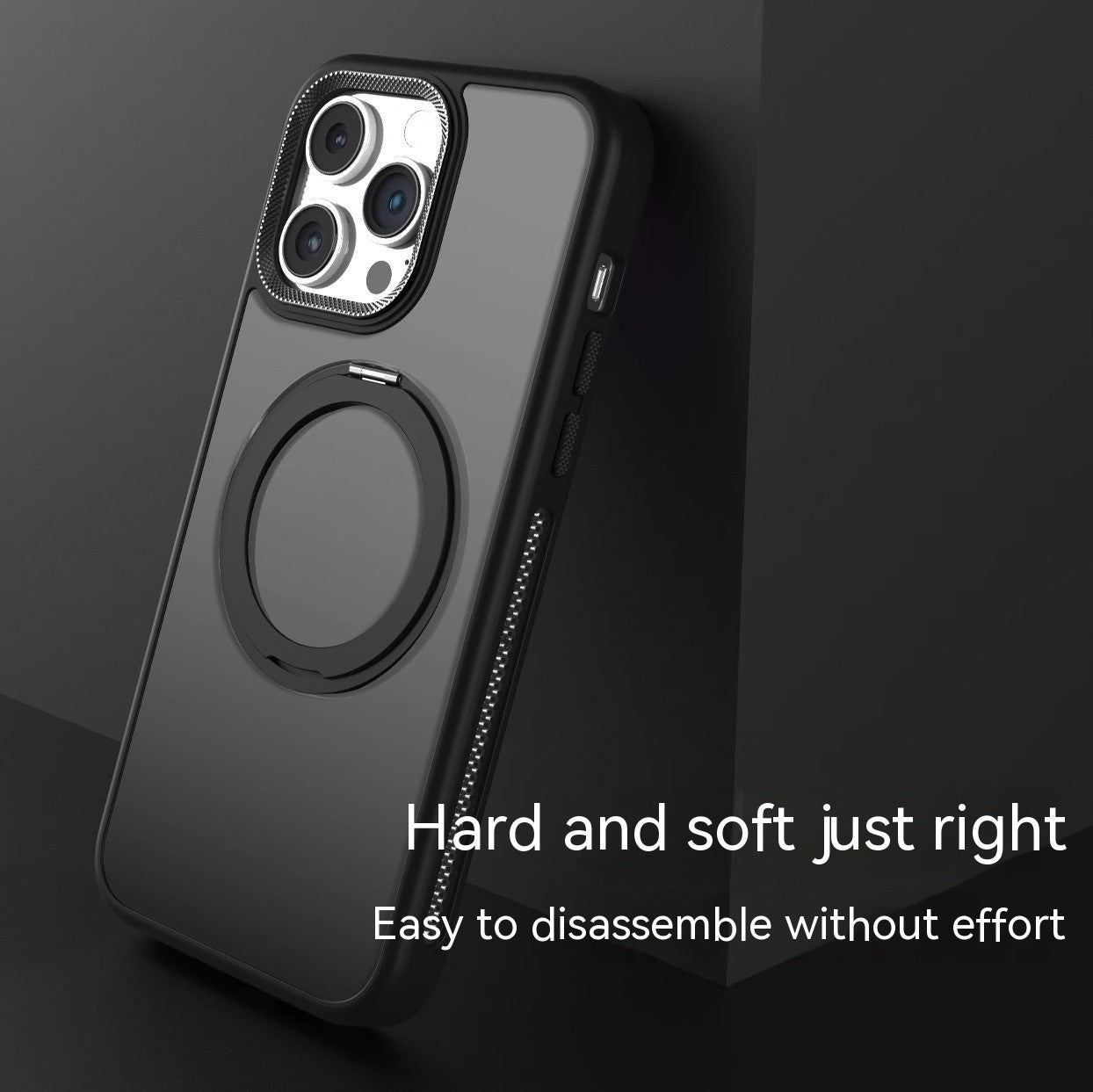 Rotating Bracket Magnetic Suction Phone Case | Frosted Heat Dissipation | Drop-resistant iPhone cases back stand iPhone iPhone case lens protection lens protector lens protectors magsafe new arrival phone case with stand premium stand with stand {{ product_collections }} {{ product_description }}