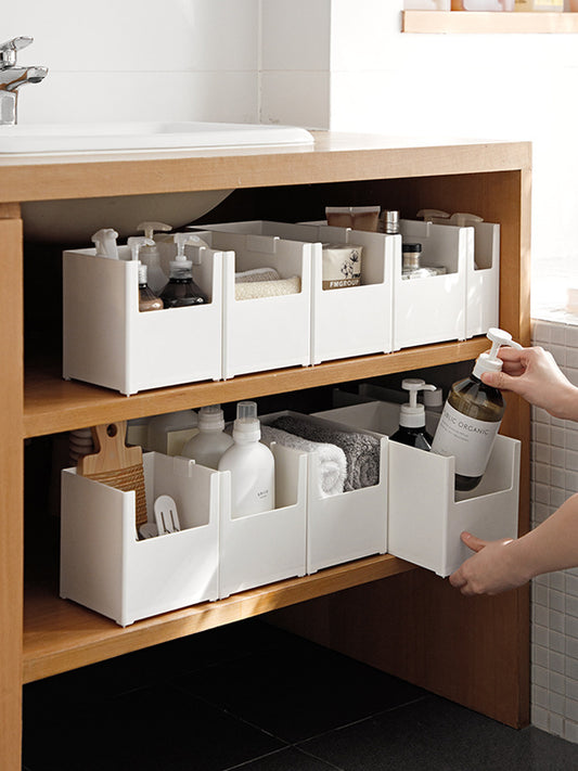 Cabinet Storage Box Sundries Storage Basket Storage Box Storages & Racks bottle home organizer shelf storage washroom