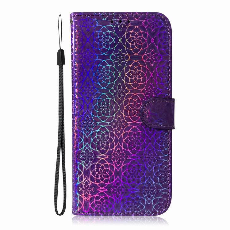 Holographic Phone Wallet For Samsung Purple Mobile Phone Cover & Protectors electronics mobile phone case mobile phone cover phone safety protection samsung