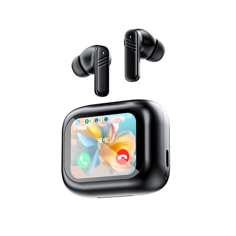 Touch Screen Wireless Noise Reduction In-ear Sports Game Bluetooth Headset Black LX10 Headphones & Earbuds audio bluetooth earphone electronics touchscreen wireless