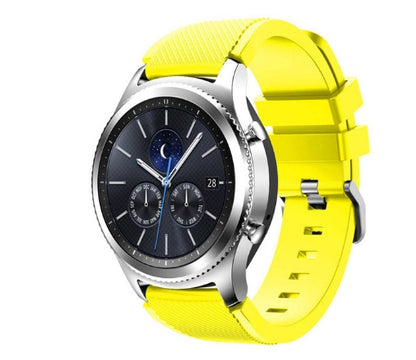 Suitable For Samsung Gear S3 Classic Official Same Silicone Breathable Strap Yellow Watch Strap electronics smart watch smart watch band smart watch strap