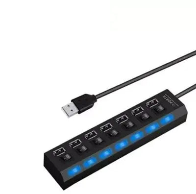 Multiport 4 Slot USB Hub 2.0 Power Board 7 in 1 None Computer Table & Accessories 4 Slot USB Hub 2.0 computer table electronics electronics accessoires USB HUB