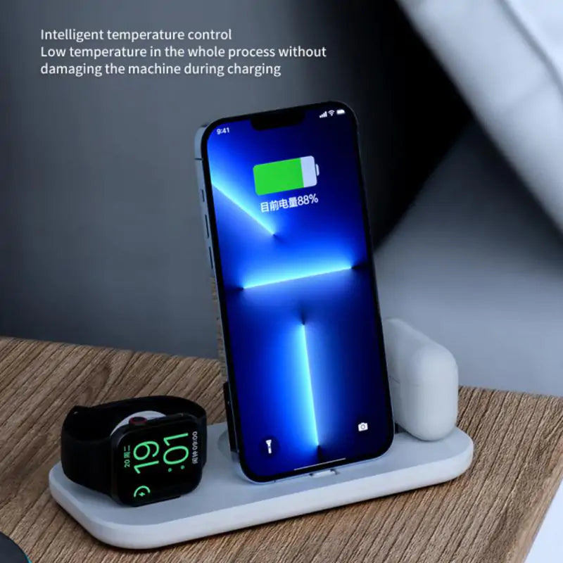 Foldable Charging Station for iPhone Mobile Phone Chargers electronics fast wireless charger Foldable Charging Station for iPhone Foldable wireless Charging Station for iPhone intelligent wireless charger iPhone matchless matchless online matchlessonline mobile mobile phone accessories wireless charger