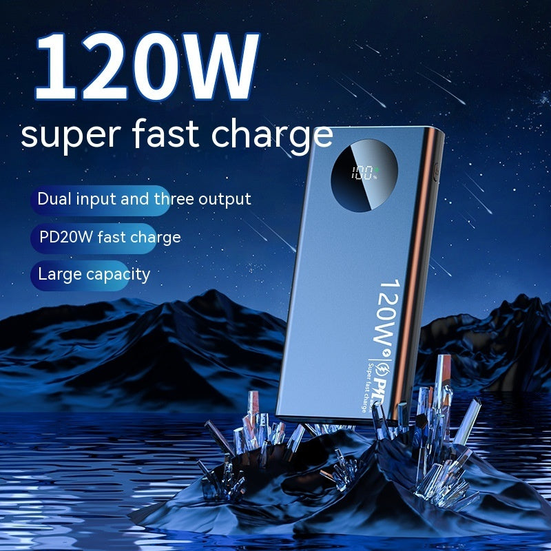 New Super Fast Charge Power Bank Power Banks 120 W 20000 mAh 30000 mAh electronics fast charging portable power bank