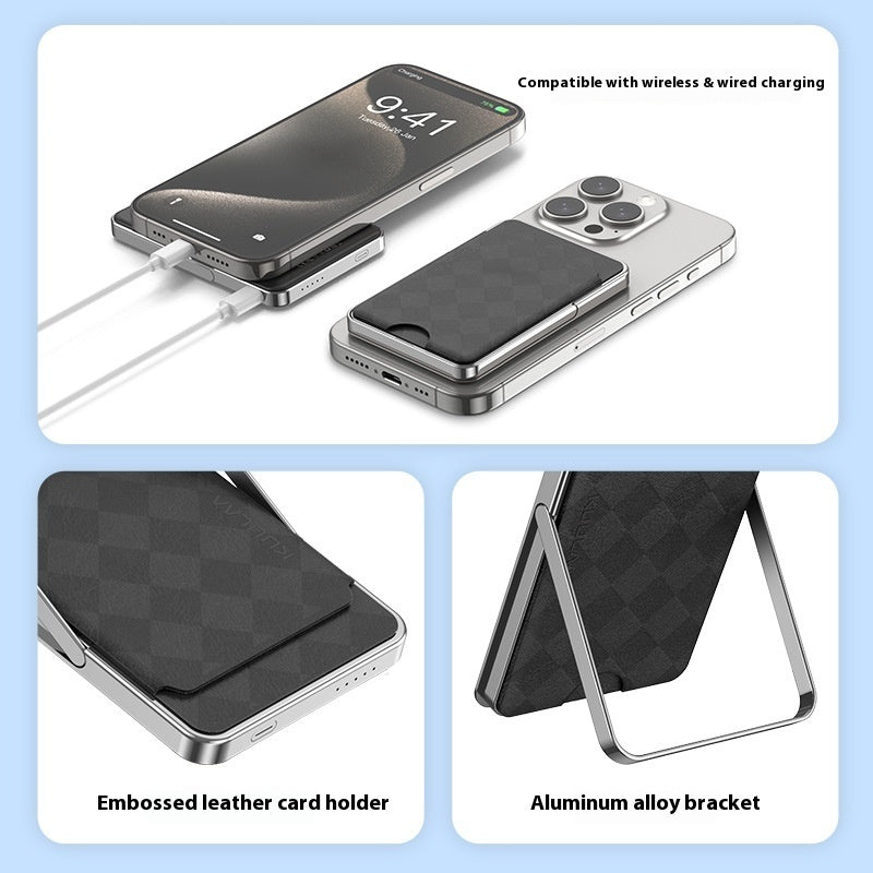 Magnetic Power Bank Card Holder | Portable Charging Solution | Best for iPhone & MagSafe Wireless Power Banks Apple fast charger iPhone magnetic magsafe power bank strong magnet {{ product_collections }} {{ product_description }}