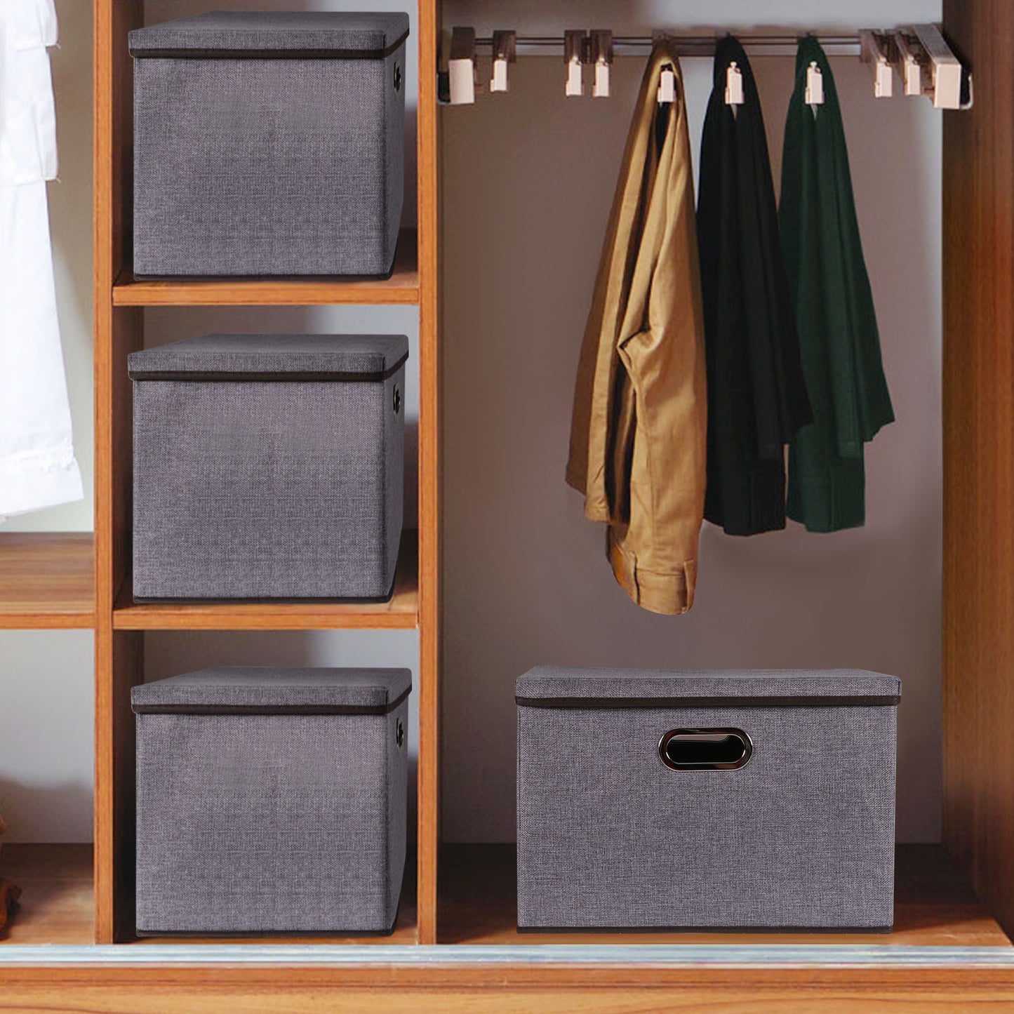 Storage Box for living room and home - foldable Storages & Racks box bucket home organizer storage wardrobe