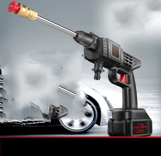 Wireless Lithium Electric Car Wash Machine Auto Water Gun Fully Automatic High Pressure Tool Car Wash Pumps & Nozzles car wash nozzle car wash pump home home tools rechargable tools