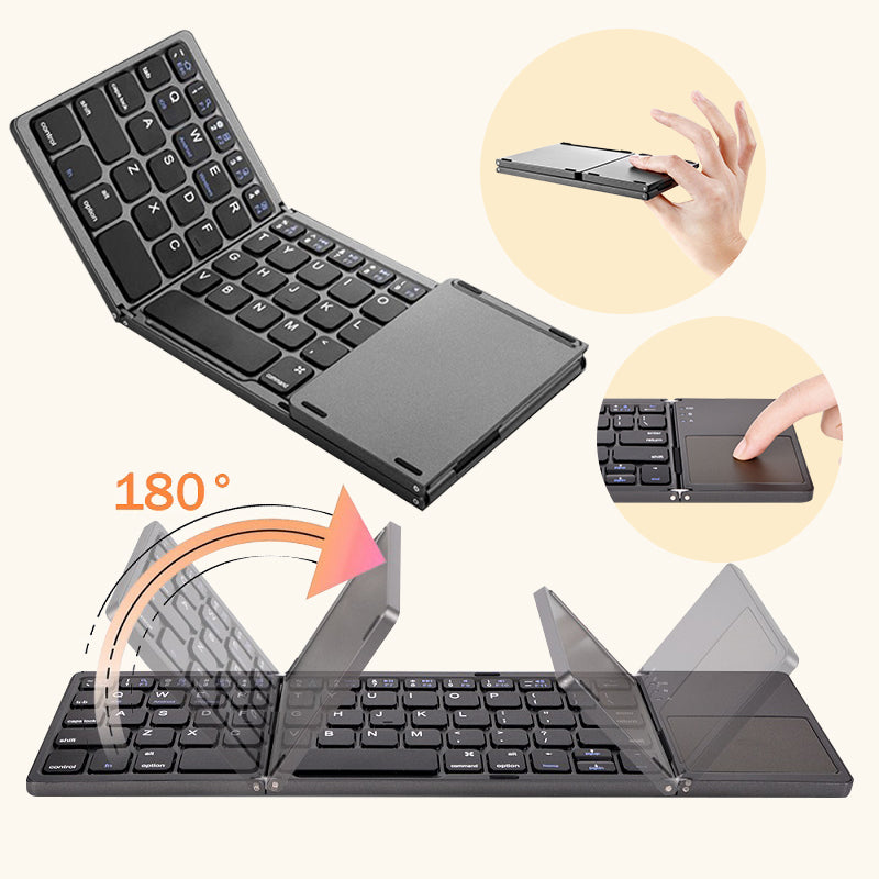 Folding Mini Keyboard for Tablets, Phones and Computers Keyboards & Mouse Consumer Electronic electronics foldable keyboard folding keyboard keyboard keyboard for computer keyboard for devices keyboard for mobile phone wireless keyboard