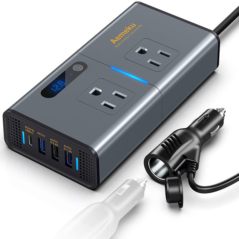 200W Car Inverter – Super Fast Charge USB Power Adapter with Cigarette Lighter Socket Input Voltage 100 Input Plug Type Mobile chargers for cars Car Charger for Laptops Car Inverter 200W Fast Charge Car Inverter Multi-Device Car Charger PD Charger for Car USB Power Adapter Vehicle Power Adapter {{ product_collections }} {{ product_description }}