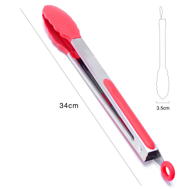 Heat Resistant Silicone Kitchen Tongs – U-Taste Non-Stick Rubber Tips, Ergonomic Locking, Stainless Steel Handle, Dishwasher Safe for Serving & Cooking Red 34cm Cooking essentials cooking kitchen kitchen gadgets kitchen must haves kitchen tools thongs {{ product_collections }} {{ product_description }}